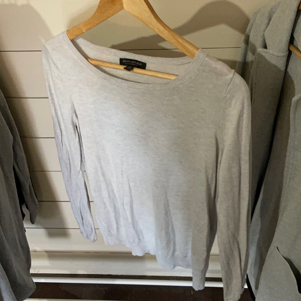Gray Lightweight Sweater - image 1